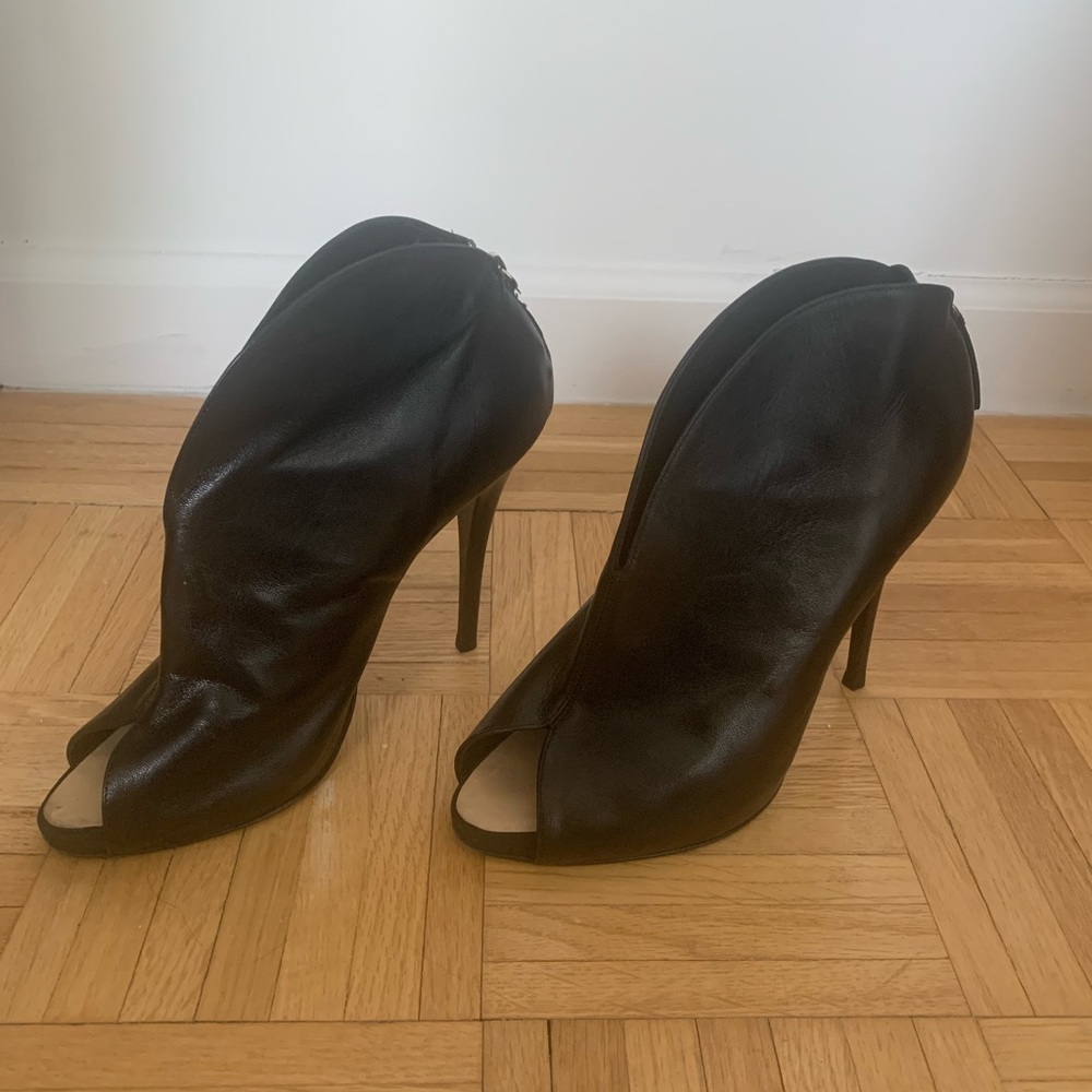 Giuseppe Zanotti leather stiletto ankle booties